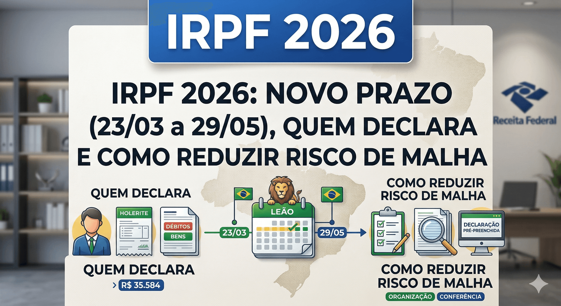 Entenda como calcular seu IRPF 2026 de forma simples e eficaz